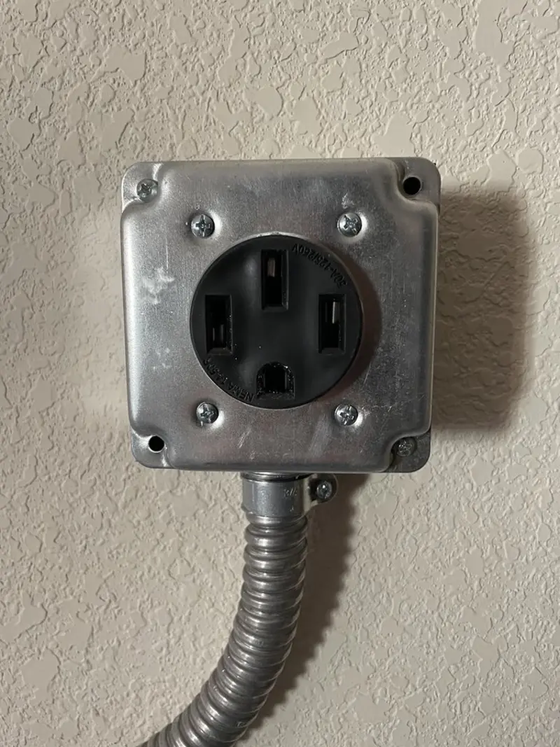 NEMA 14-50 outlet installed for Smart Home Electrical in Libby